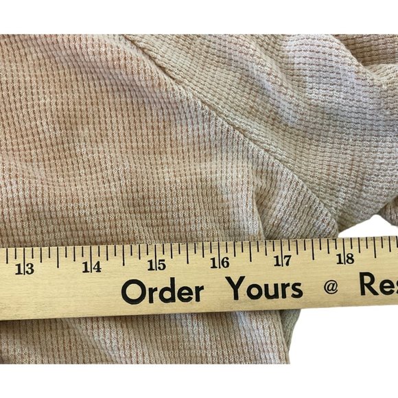 American Eagle Woman’s Med Tie Dye  Long Sleeve Waffle Print Top - Picture 5 of 8